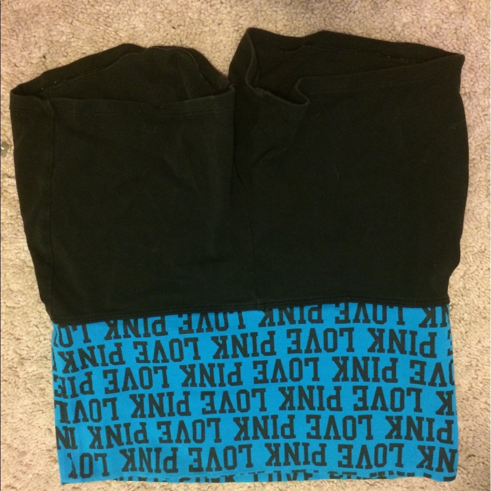 VS PINK YOGA FOLDOVER SHORTS